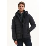 Gabbiano - Korte Winterjas - Navy - Met Capuchon - Functionele Stretch