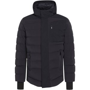 Gabbiano - Korte Winterjas - Navy - Met Capuchon - Functionele Stretch
