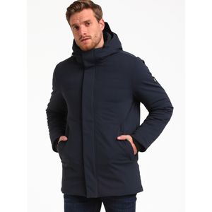 Gabbiano - Minimalistische Parka - Navy - Winterjas - Met Stretchstof