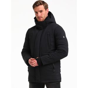 Gabbiano - Technische Winterparka - Zwart - Met Afneembare Capuchon