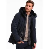 Gabbiano - Technische Winterparka - Navy - Met Afneembare Capuchon