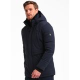 Gabbiano - Technische Winterparka - Navy - Met Afneembare Capuchon
