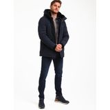 Gabbiano - Technische Winterparka - Navy - Met Afneembare Capuchon