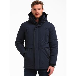 Gabbiano - Technische Winterparka - Navy - Met Afneembare Capuchon