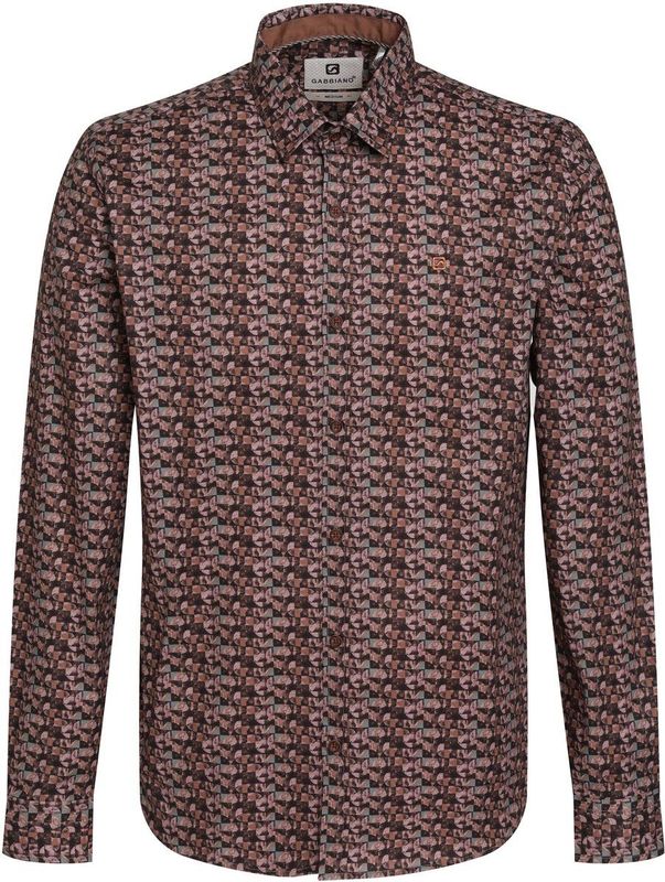 Gabbiano - 335735 - Heren Overhemd - Oak Brown