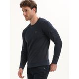 Gabbiano - Sweater - Navy - Ronde Kraag - Luxe Details