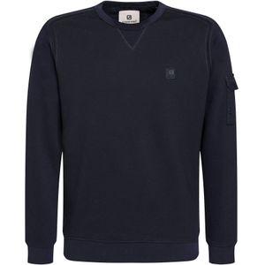 Gabbiano - Sweater - Navy - Ronde Kraag - Luxe Details