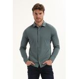 Gabbiano - Overhemd - Teal Blue - Comfort Premium - Mannen