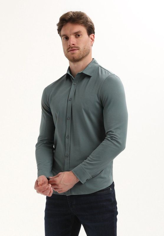Gabbiano - Overhemd - Teal Blue - Comfort Premium - Mannen