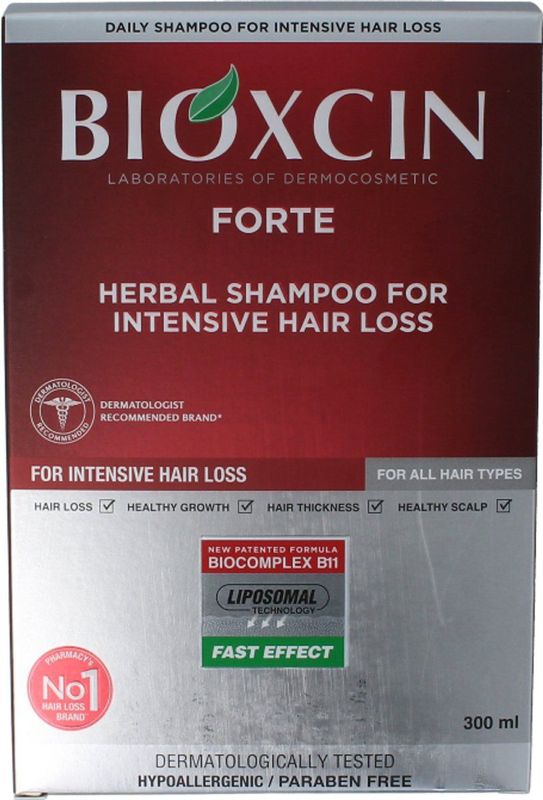 Bioxcin - Forte Shampoo - 300 ml - Herbal - Anti-Haaruitval - Haarverzorging
