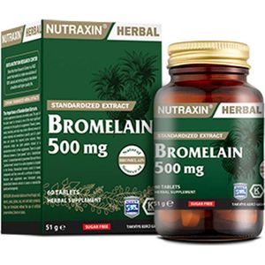 Nutraxin - Bromelaïne - 60 Tabletten - 500 mg - Natuurlijke Enzymen