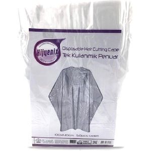 KuateK - 50 stuks wegwerp kapperscape - stoffen cape voor knippen en verven, verpakking met kappersschort - kapsalon