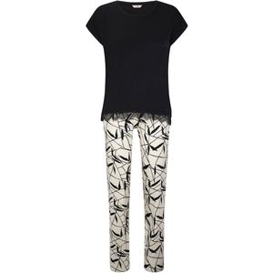 Goldenbay Pyjama 'Petunia'  zwart / wit