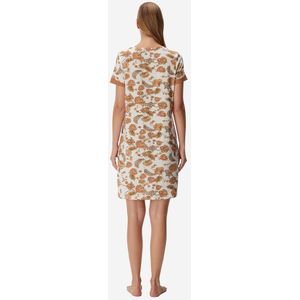 Goldenbay Nachthemd 'Irises'  beige / bruin / wit