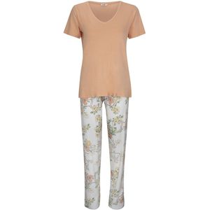 Goldenbay Pyjama 'Begonia'  oranje / wit