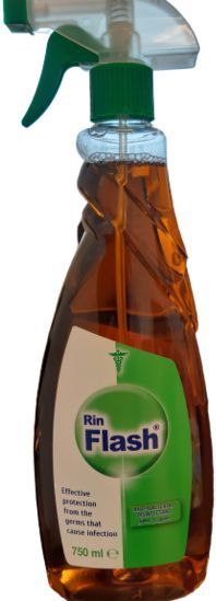 RinFlash Antiseptic Ontsmettingsmiddel met Spuitkop 750ml