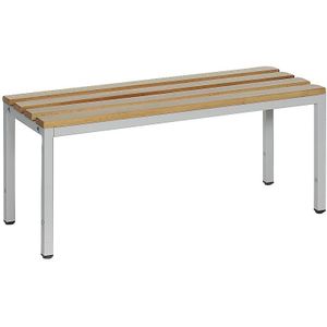 eurokraft basic Garderobebank, enkelzijdig, beukenhouten planken, lengte 1000 mm