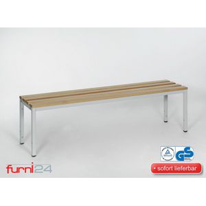 Furni24 Garderobebank 150 cm grijs