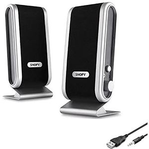 Snopy Slim Design - luidspreker (PC, 1-weg, tafelblad/boekenkast, gesloten, voorzijde, ingebouwd)