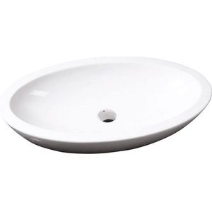 Waskom Sapho Sistema Ovaal 75x42x16 cm Keramiek Wit