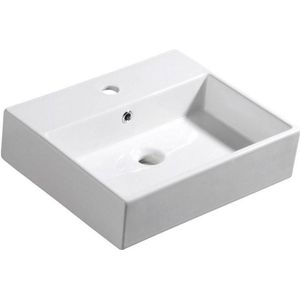Wastafel Sapho Purity Rechthoekig 50x42 cm Keramiek Wit