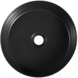 Sapho Infinity Round aanrechtbladwastafel Ø36cm mat zwart