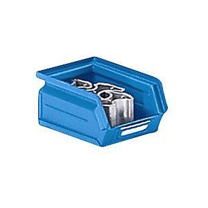 Magazijnbak van plaatstaal, l x b x h = 165 x 103 x 75 mm, lichtblauw, vanaf 10 st.