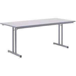 Inklapbare tafel, met extra sterk tafelblad, hoogte 720 mm, 1800 x 800 mm, frame lichtgrijs, blad lichtgrijs