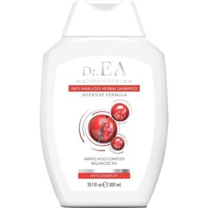 Dr EA Laboratories© | Anti Hairloss Herbal Shampoo | Kruiden Shampoo tegen Haaruitval | Anti Dandruff | Natuurlijke Ingredienten | Alle Haartypes | Dermatologisch Getest | voor Haarverlies en Dun Haar | Transparant | Fles | 300 ML