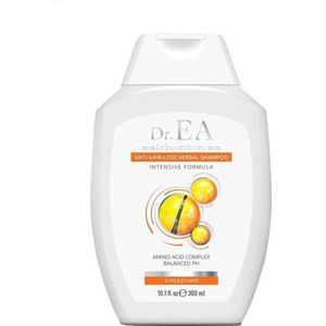 Dr EA Laboratories© | Anti Hairloss Herbal Shampoo | Kruiden Shampoo tegen Haaruitval | Sunless Hair | Natuurlijke Ingredienten | Alle Haartypes | Dermatologisch Getest | voor Haarverlies en Dun Haar | Transparant | Fles | 300 ML