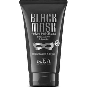 Peel Off - Black Mask - Gezichtsmasker - zwart - Dr EA Laboratories- Mee Eters & Acne verwijderen - Black head - Acne verzorging - Vette huid - Mee-eter verwijderaar - Porien reiniger -Blackhead - Verzachtend - Verkoelend - Dermatologisch Getest