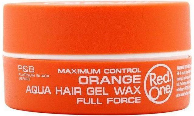 Red One - Aqua Wax Full Force - Haarwax - Oranje - Waterbasis - Dierproefvrij