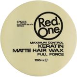 Red One Haar Styling Wax - 150 ml. - Keratin - Matte - Aqua Hair Gel Wax