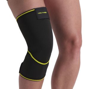 Novamed Kniebrace met Gesloten Patella - Kniebandage Ondersteuning - Kniesteun - Knie Compressie Sleeve - Zwart - M