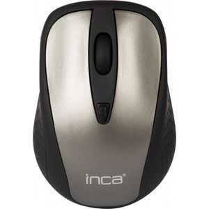 BasicTeQ - Inca IWM-201RG Muis - Draadloos - Ergonomisch - 1600 DPI