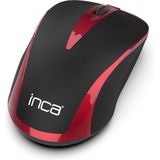 BasicTeQ - Inca IWM-221RSK - Draadloze Muis - Blauw/Rood - Ergonomisch Ontwerp