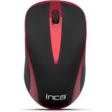 BasicTeQ - Inca IWM-221RSK - Draadloze Muis - Blauw/Rood - Ergonomisch Ontwerp