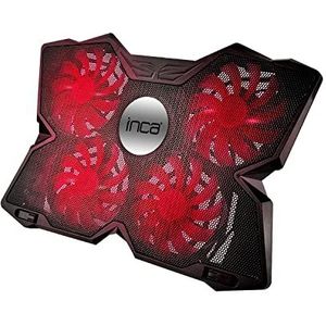 Inca Inc 3280 Gaming 11 17.3 Duim Laptop Koeler met 4 Ventilators Rode Geleid