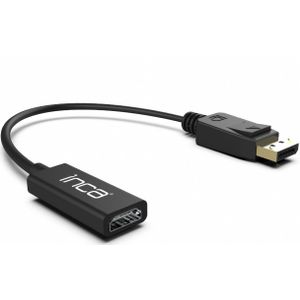 Displayport zu HDMI Adapter 20cm Displayport-Stecker, HDMI-Buchse schwarz
