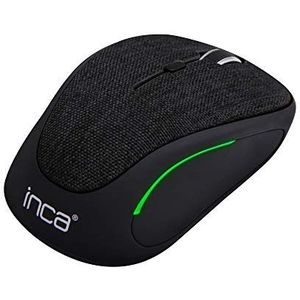 BasicTeQ - Inca IWM-300RG - Muis - Zwart - Wireless - 1600 DPI