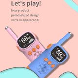 D20 Walkie-Talkie Children Toy Mini Wireless Call Interactive Toy  Colour: Blue + Blue