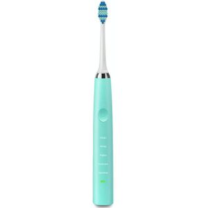 USB Charging Of Ultrasonic Waterproof Electric Toothbrush(Light Blue)