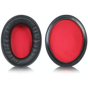 1 Paar Spons Hoofdtelefoonafdekkingen voor Audio-Technica ATH-AR5BT / AR5IS (zwart + rood)