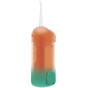A68 Intrekbare elektrische tandvlokbeer draagbare water tandheelkundige floss huishoudelijke tandreiniger (gradint oranje)