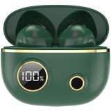 PRO100 TWS Bluetooth 5.2 Noise Canceling Waterproof Earphones 9D Stereo Sports Headphone with Charging Case(Green)