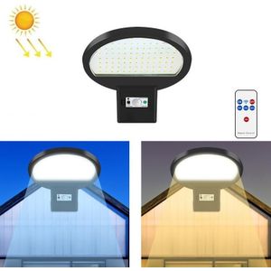 LED Solar Motion Sensing Outdoor Street Lamp Head Garden Community Lighting Wandlamp  Stijl: Afstandsbediening + Sensor (Warm White Light)