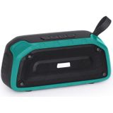 Nieuwe Rixing NR-906 TWS Waterdichte Bluetooth-luidspreker Ondersteuning Handsfree Call / FM met handvat (Emerald Green)