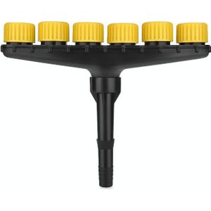 DKSSQ Tuinieren Watering Sprinkler Nozzle  Specificatie: 6 Hoofd met 1 inch / 1 2 inch-interface