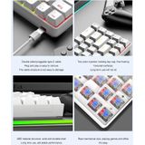 T8 68 Sleutels Mechanisch Gaming Keyboard RGB Backlit Bedraad Toetsenbord  Kabellengte: 1 6 M (Zwarte Groene Sas)