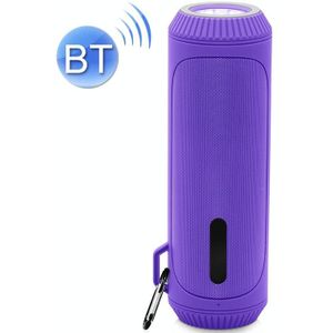NewRixing NR-4016A TWS Outdoor Splashproof Bluetooth Speaker with Carabiner Handle & SOS Flashlight(Purple)